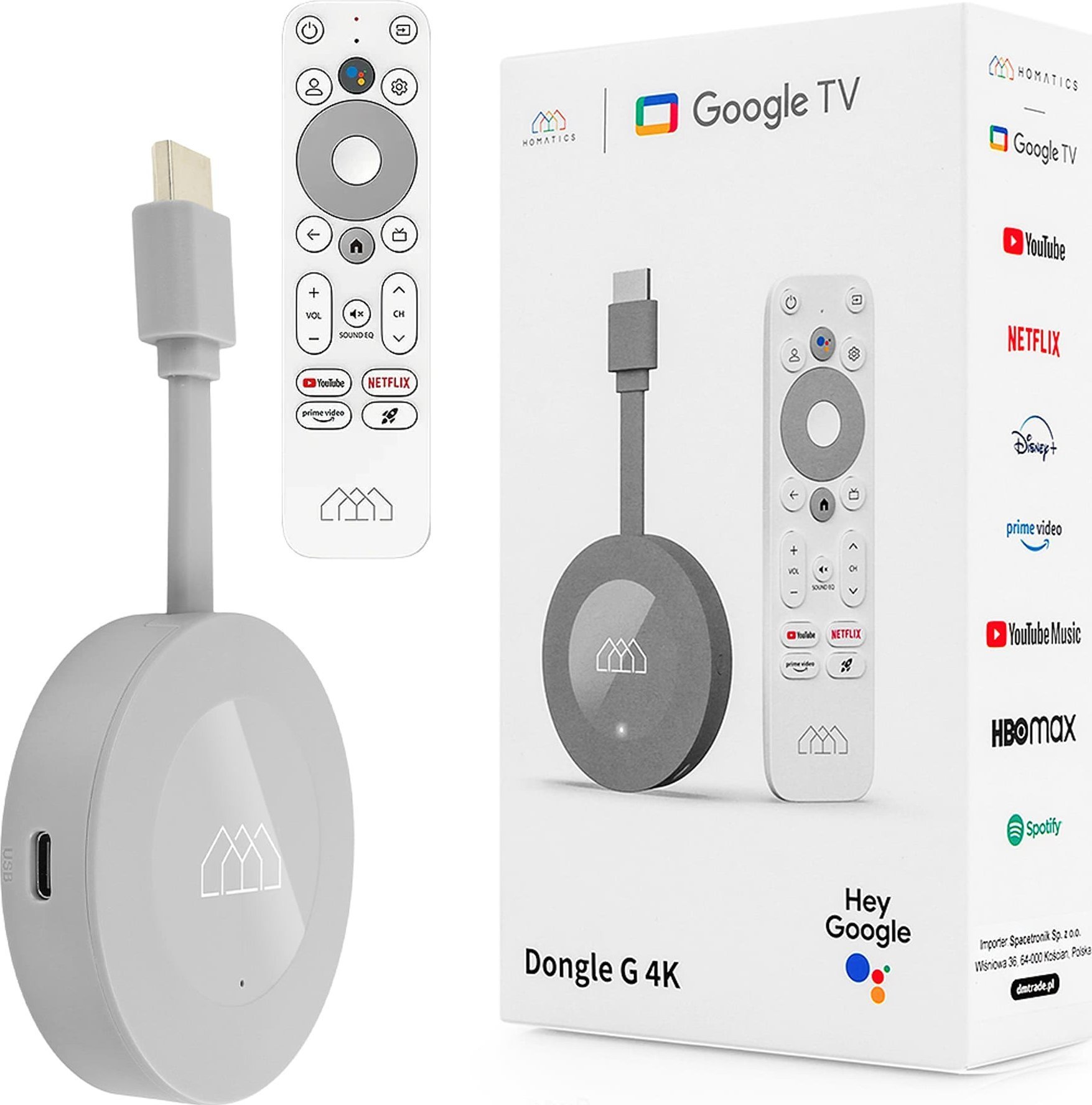 Telefon komórkowy Homatics Android SMART TV Dongle G 4K Android 11
