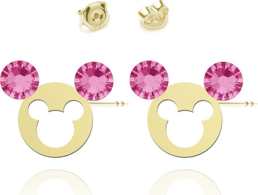 Radziszewska Jewellery Myszka Miki Kolczyki Pozłacane