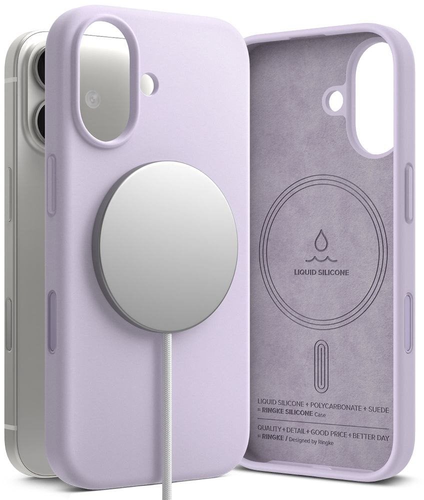 RINGKE SILICONE MAGNETIC MAGSAFE IPHONE 17 LIGHT PURPLE