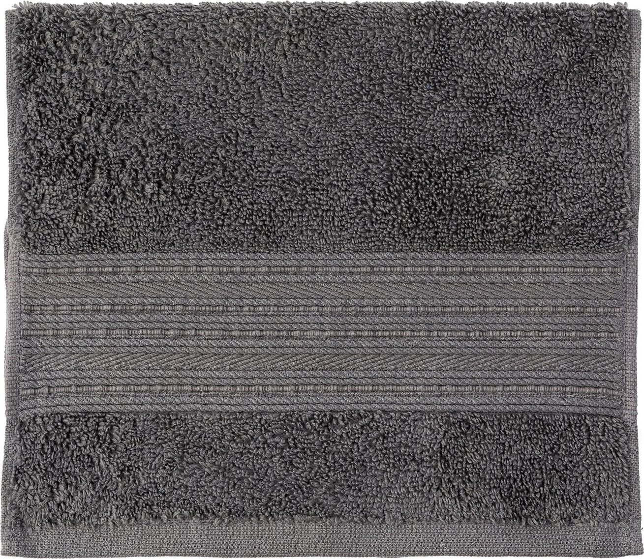 Miss Lucy Ręcznik bawełniany Miss Lucy Marco 30x50 cm grafitowy