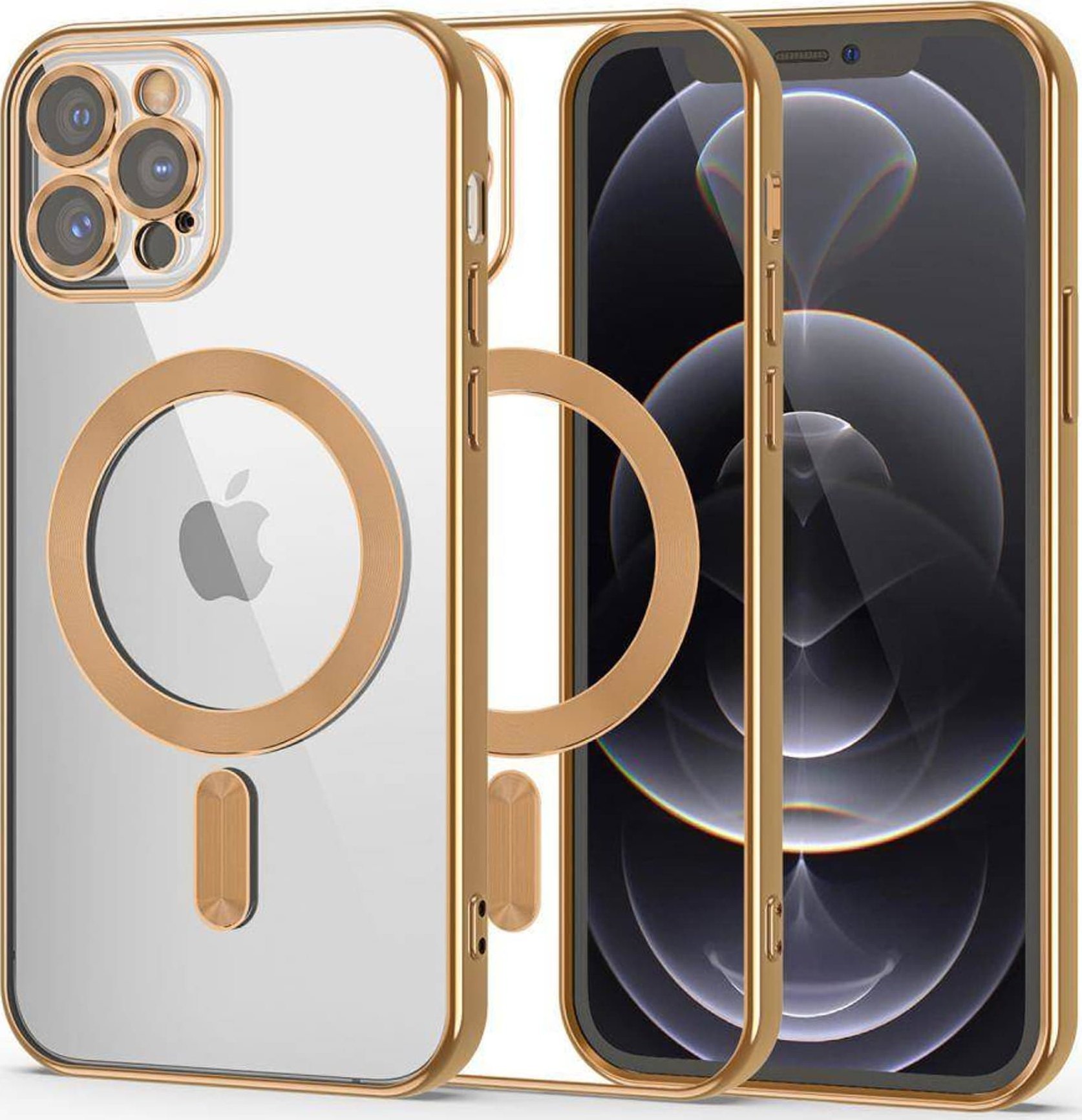 Tech-Protect Etui IPHONE 12 PRO Tech-Protect MagShine złote