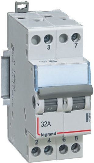 Legrand Przełącznik modułowy I-0-II 2P 32A 400V (412903)