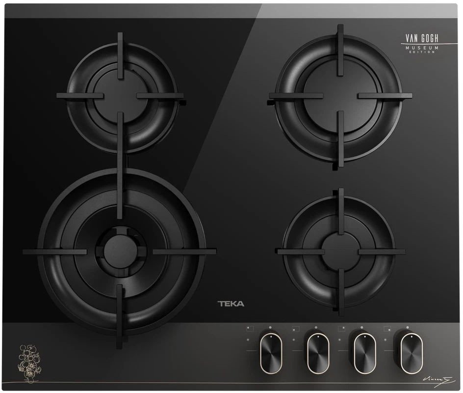 TEKA GBC 64 VB VG Linia Van Gogh Museum. Płyta gazowa na szkle 60 cm z 4 strefami gotowania.