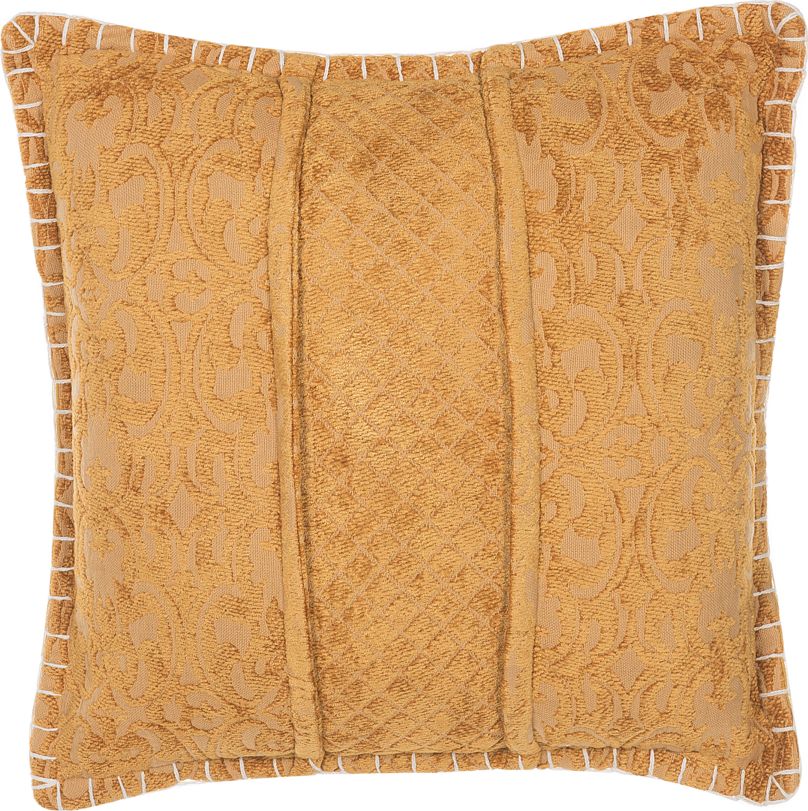 Beliani Poduszka dekoracyjna 45 x 45 cm żółta KAVALAM