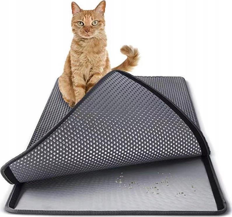 Wobell Duża Mata Wycieraczka Kota Pod Kuwetę Podwójna 58x44 Podwójna