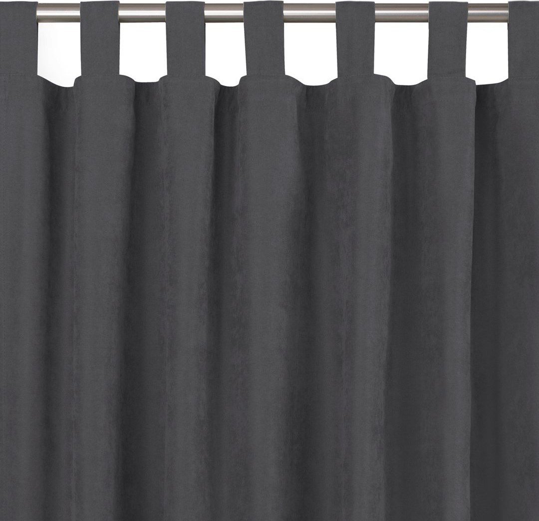 Homede Zasłona MILANA grafitowy szenila 280x225 HOMEDE