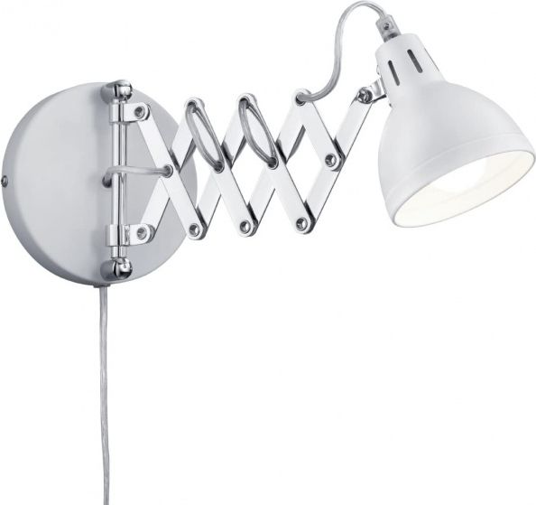 Kinkiet lampa ścienna Scissor 15 cm E14 stal 28W srebrna