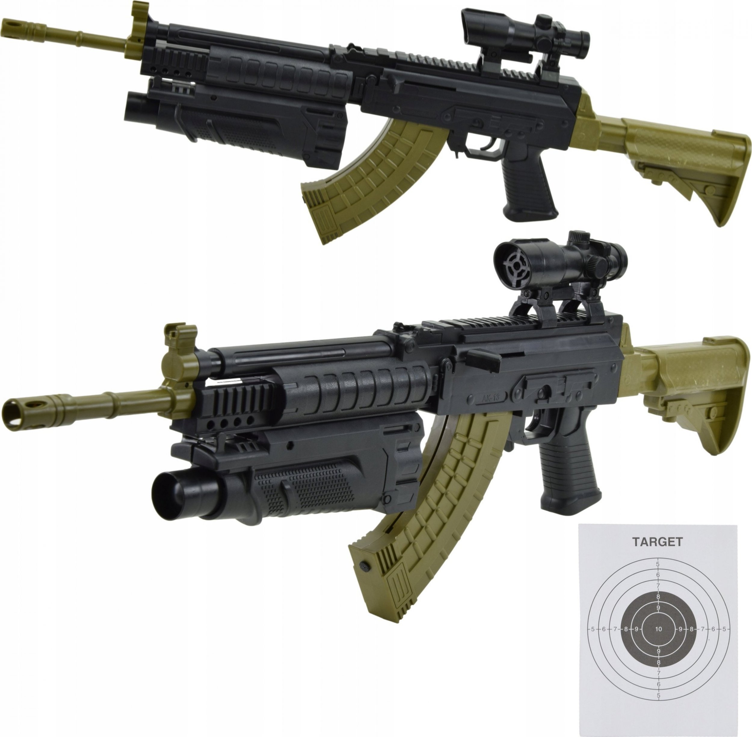 Skleplolki KARABIN PISTOLET NA KULKI MASZYNOWY ASG LASER 75CM