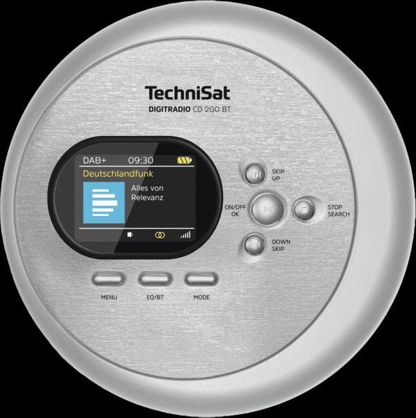 Radio TechniSat TechniSat Digitradio CD 2GO BT tragbarer CD-Player silber