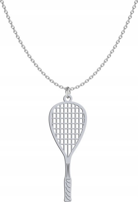 Radziszewska Jewellery Srebrny Naszyjnik Rakieta do squasha DEDYK