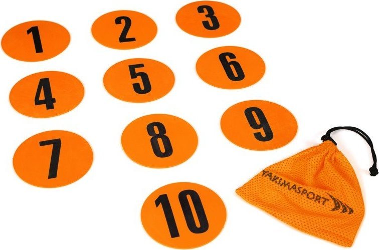YakimaSport Znaczniki pola płaskie, numerowane 1-10