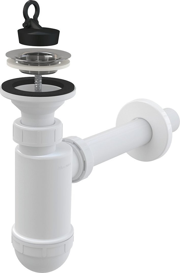 Syfon AKCES Syfon umywalkowy DN32, sitko nierdzewne DN63