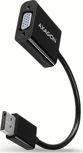 Adapter AV Axagon DisplayPort - D-Sub (VGA) czarny (RVD-VGN)