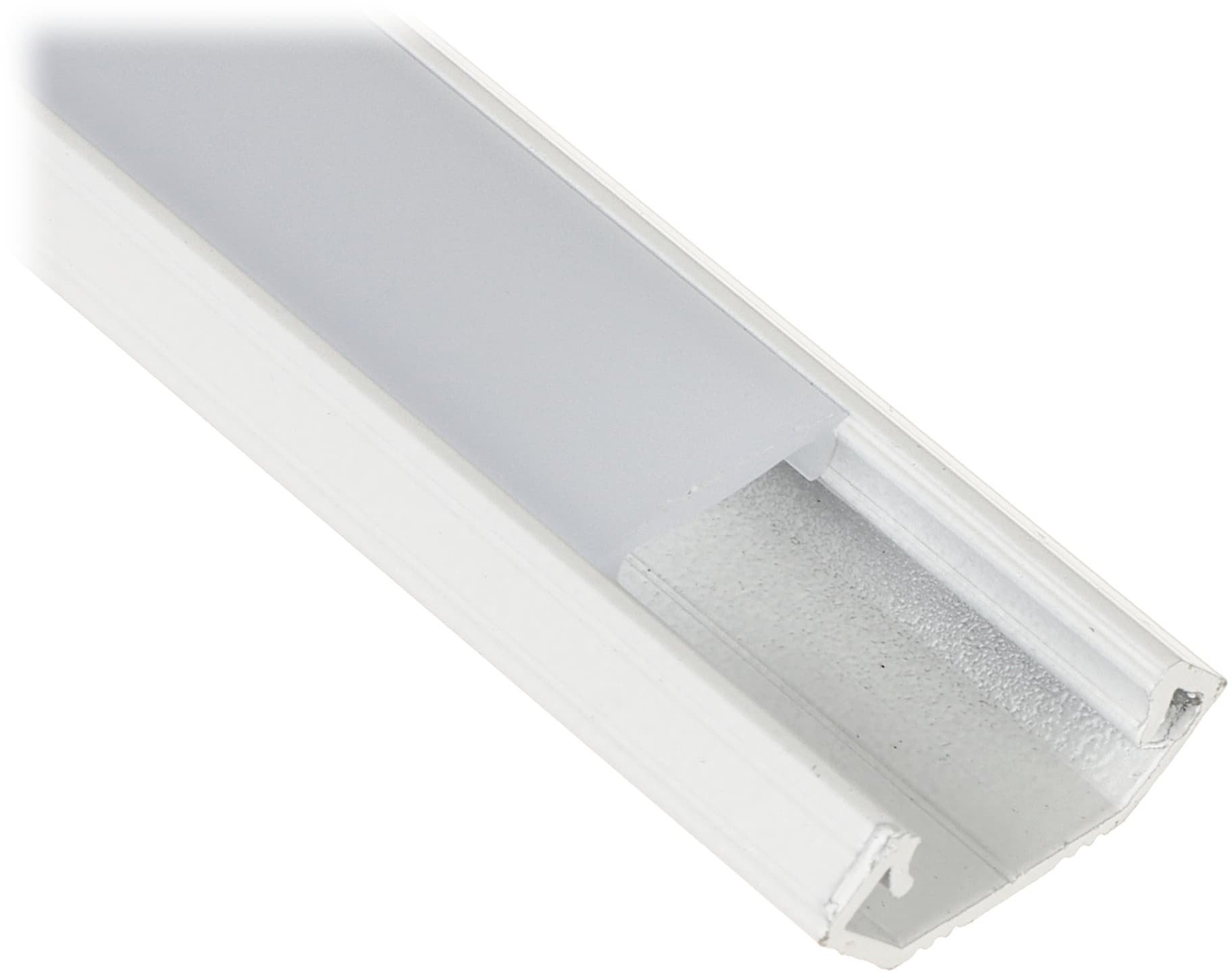 PROFIL Z KLOSZEM DO TAŚM LED PR-LED/CW/2M NAROŻNY BIAŁY