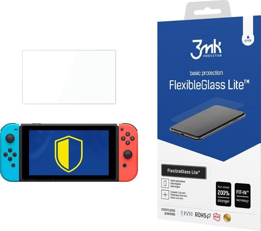 3MK Niepękające szkło hybrydowe na Nintendo Switch - FlexibleGlass Lite