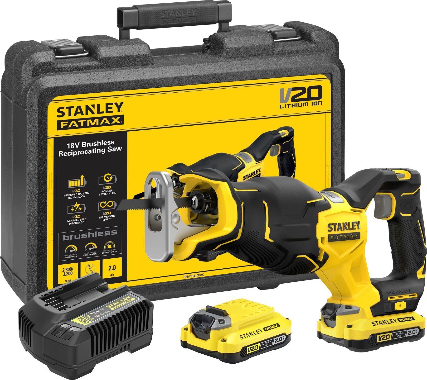 Piła szablasta Stanley SFMCS310D2K 18 V