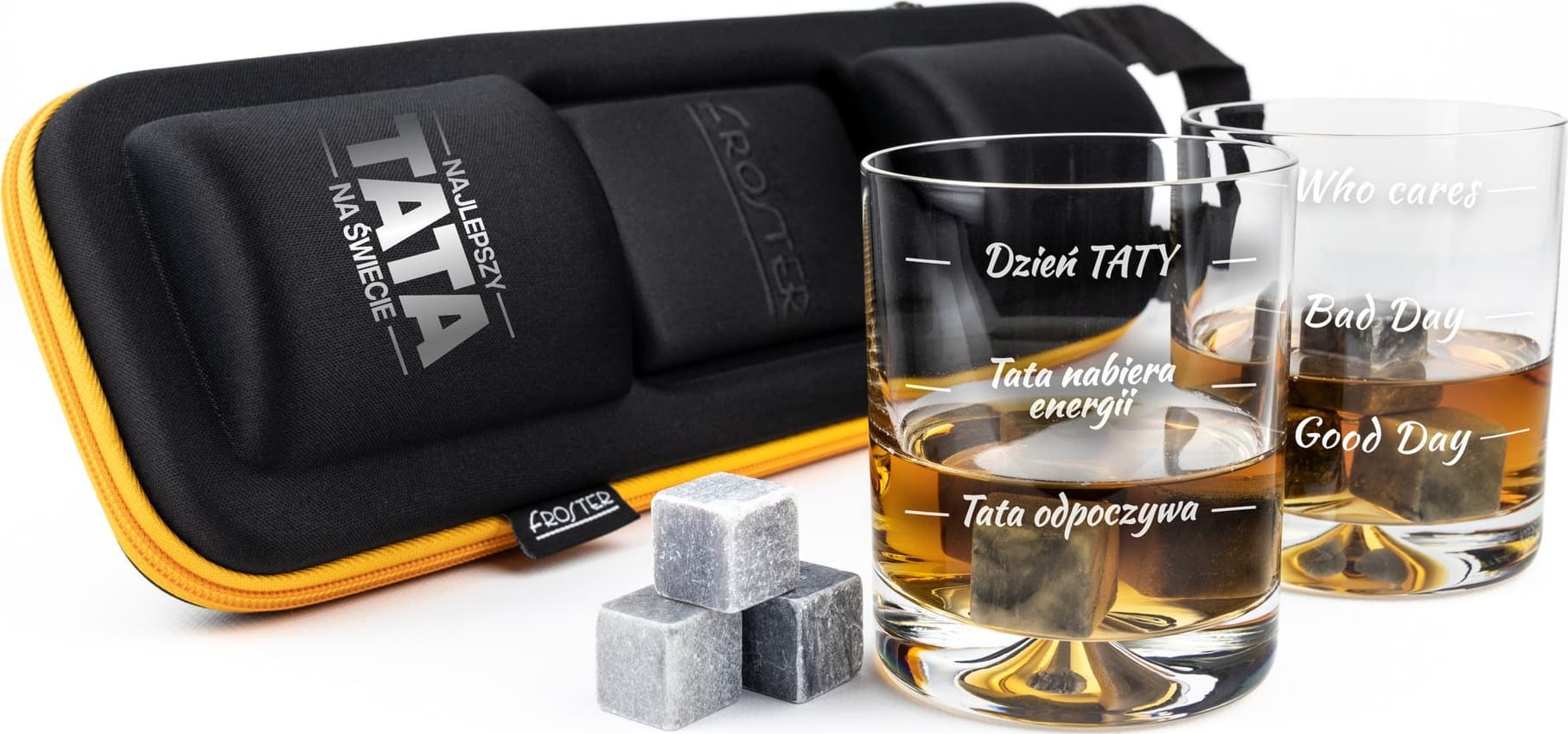 Froster Zestaw Miłośnika Whisky dla Taty - prezent na Dzień Ojca - urodziny