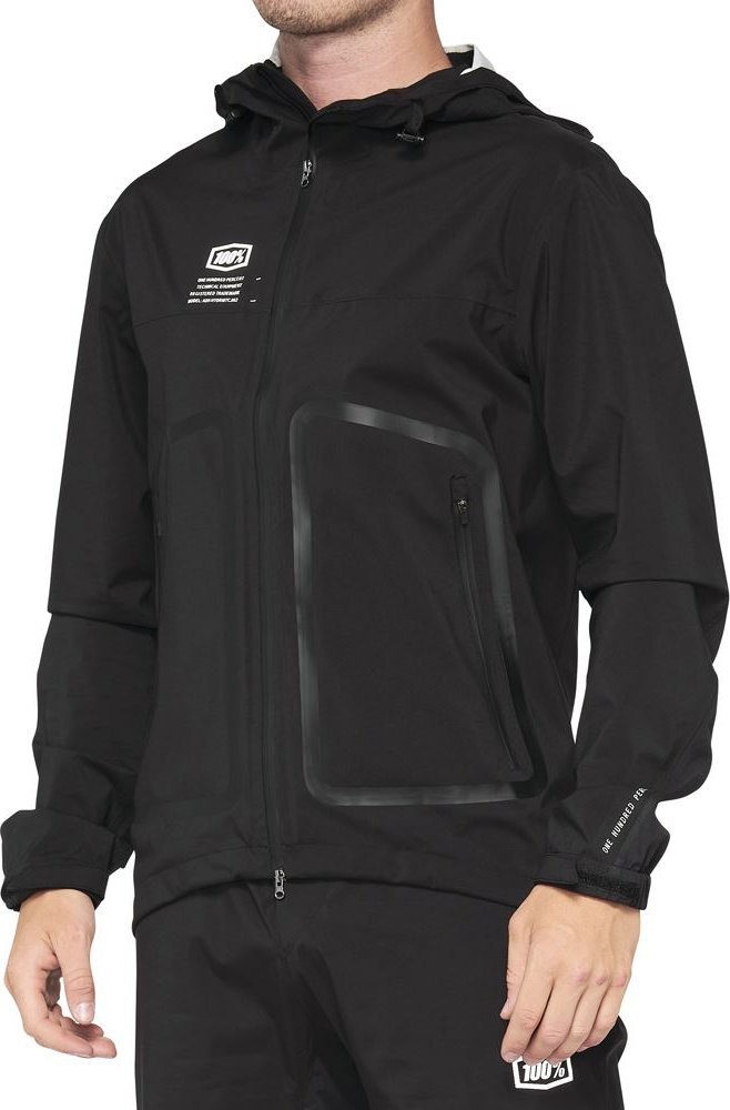 100% Kurtka męska 100% HYDROMATIC Jacket Black roz. L (NEW 2022)