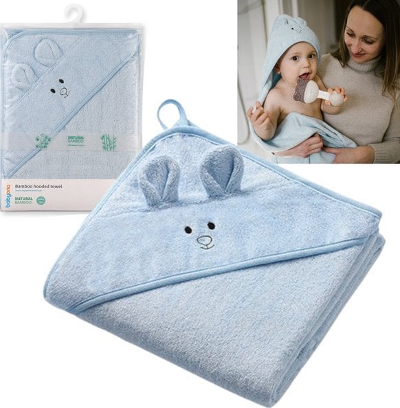 BabyOno 1553/02 OKRYCIE KĄP. BAMBUSOWE 100 X 100 NIEBIESKIE