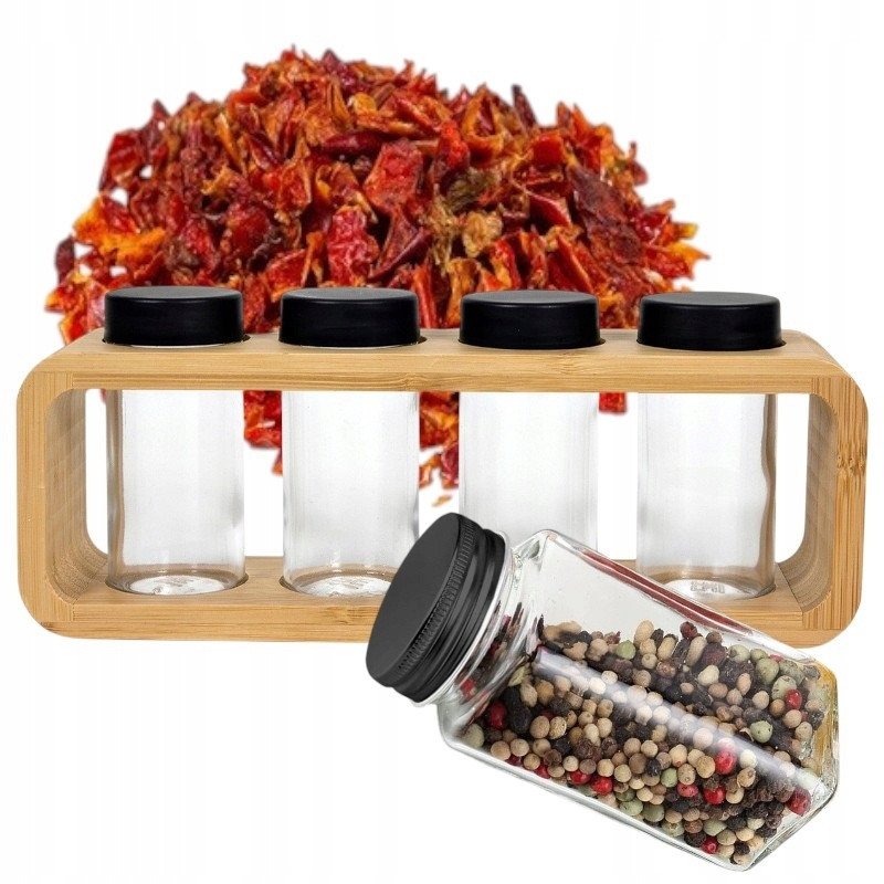ORGANIZER stojak BAMBUSOWY na przyprawy PRZYPRAWNIK