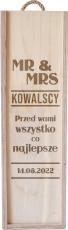 Koszulkowy Produkt personalizowany - MR & MRS (nazwisko) przed wami wszystko co najlepsze (data) - produkt personalizowany