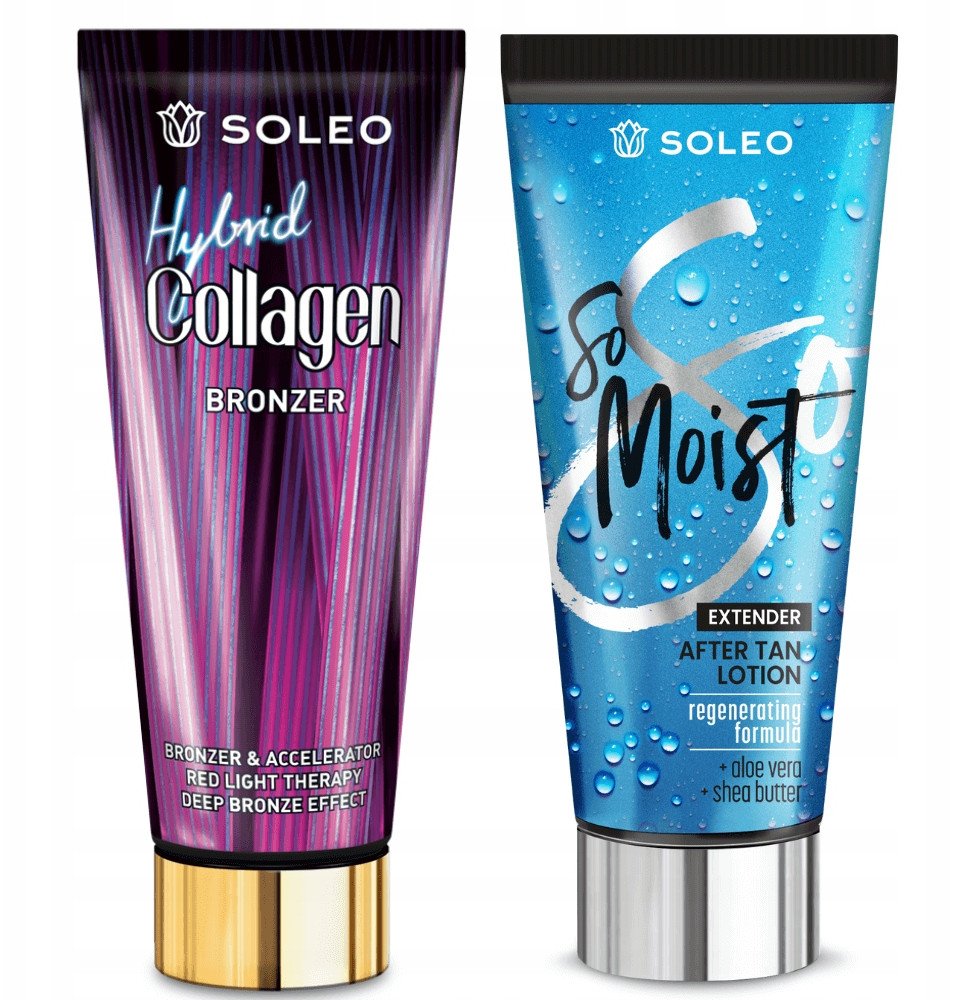SOLEO COLLAGEN HYBRID 200ml BRONZER + BALSAM PO OPALANIU 150ml