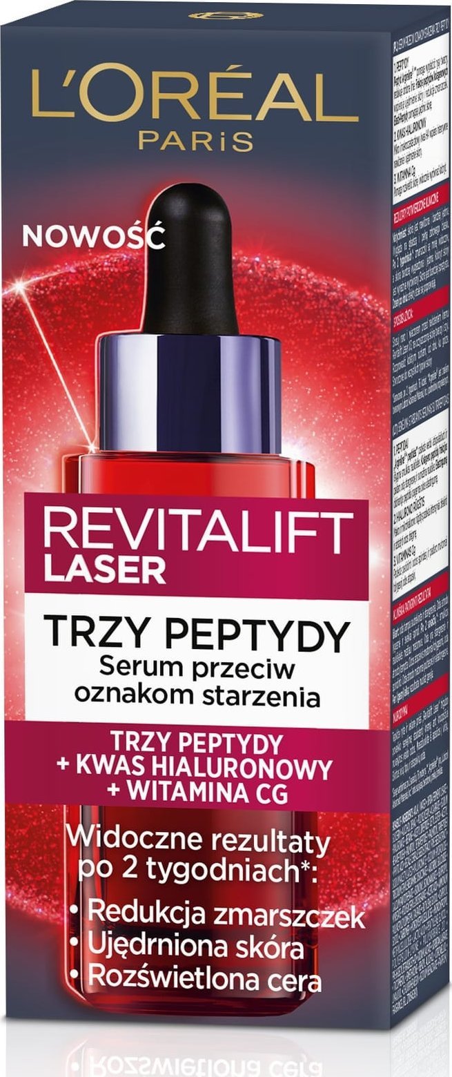 L’Oreal Paris Revitalift Laser Serum przeciwzmarszczkowe z trzema peptydami 30ml