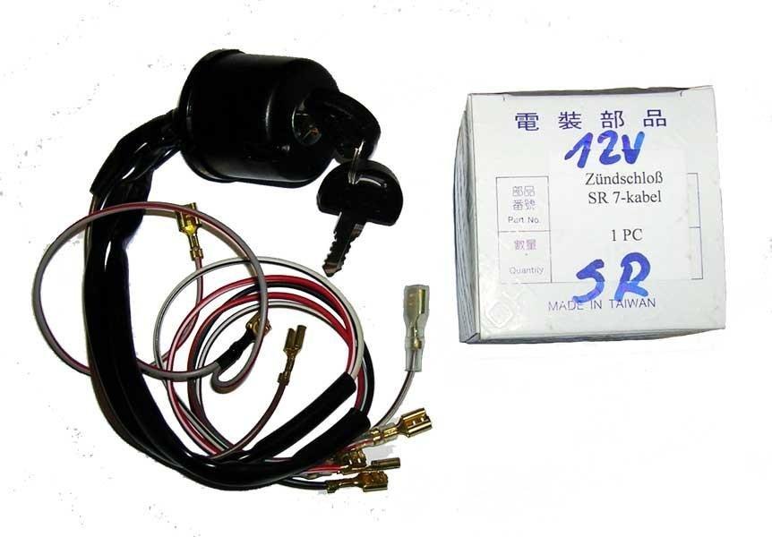 Z.P.H. Moto-Mer Stacyjka SR50, SR80, 12V 7 wyjść