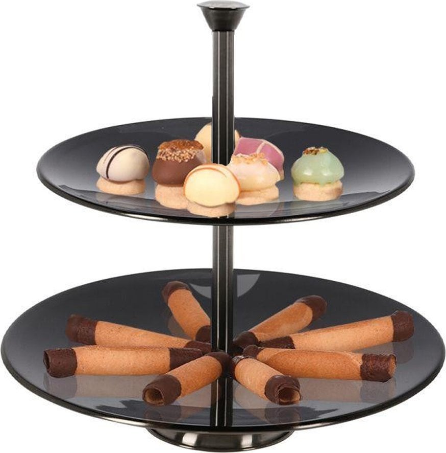 Metalowa patera 2-piętrowa