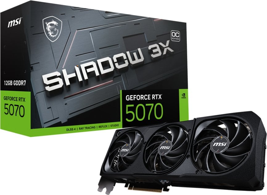 Karta graficzna MSI GeForce RTX 5070 Shadow 3X OC 12GB GDDR7 DLSS4