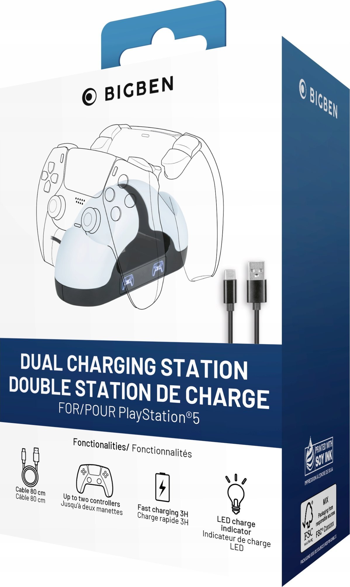 Nacon CHARGING STATION DUAL CHARGER V3