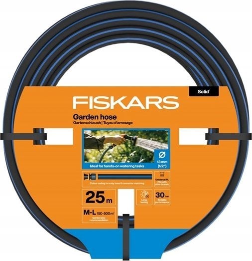 Watering hose FISKARS SOLID, 1/2", 13 mm, 25 m