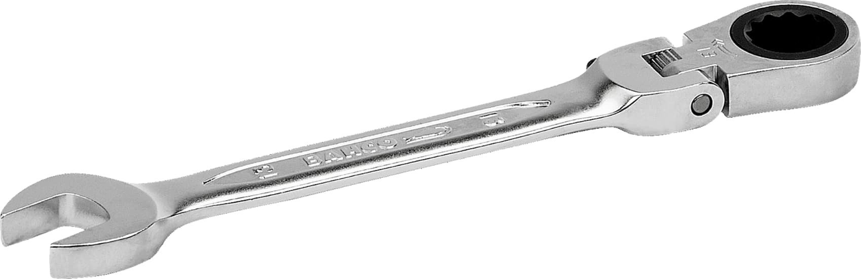 Bahco Bahco Kombinuotas terkšlinis reversinis raktas su lanksčia galva 13mm