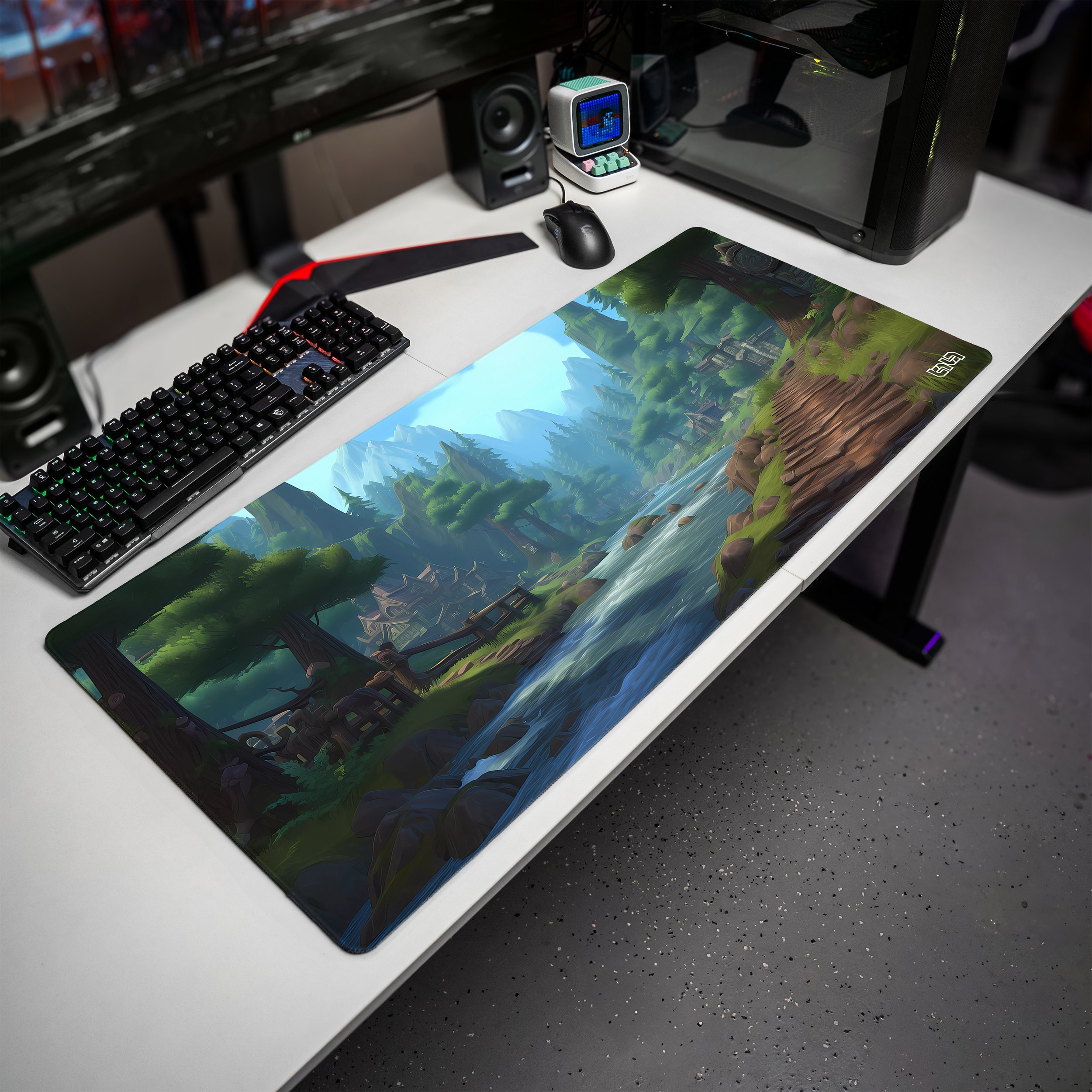 Podkładka Tilt PODKŁADKA POD MYSZKĘ XXL Wioska Verdantvale 90x40 TILT Dla gracza
