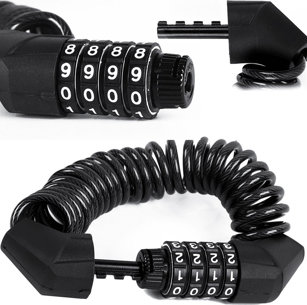 Korbi BLOKADA LINKA ANTYKRADZIEŻOWA ROWEROWA SZYFR 1,2m