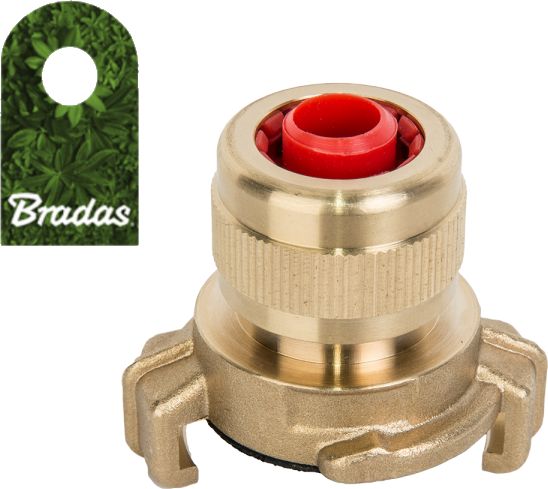 Bradas Złącze kłowe GEKA na wąż 1/2" MOSIĄDZ BR-GK12 BRADAS 4658
