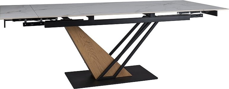 Signal Stół GENESIS 180(240)x90 biały/dąb