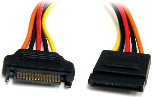 StarTech SATA 15-pin - SATA 15-pin, 0.3m, Wielokolorowy (SATAPOWEXT12)