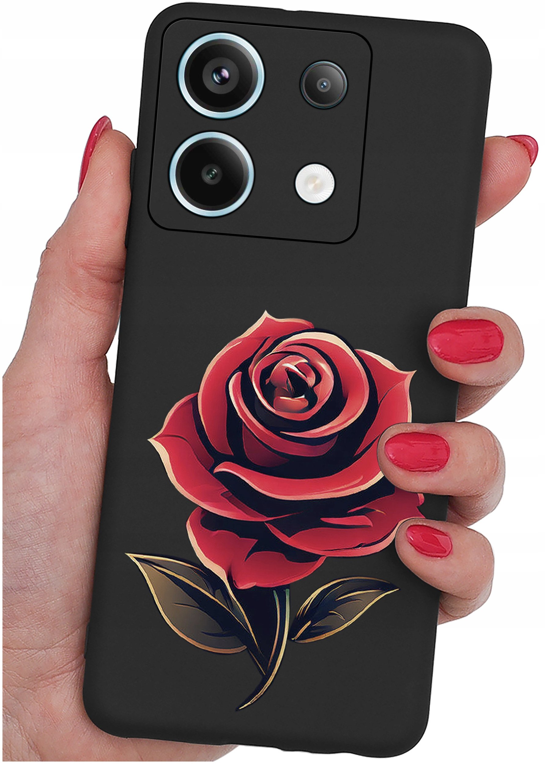 ETUI do Xiaomi Redmi Note 13 Pro 5G WZORY |SILIKONOWE MATT CASE +SZKŁO 9H