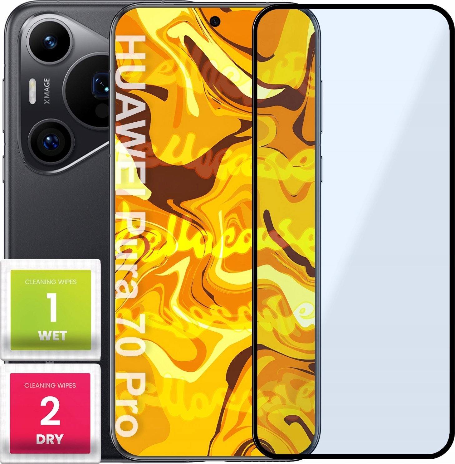 Hello Case SZKŁO HARTOWANE DO HUAWEI PURA 70 PRO PEŁNE NA CAŁY EKRAN SZKIEŁKO OCHRONNE