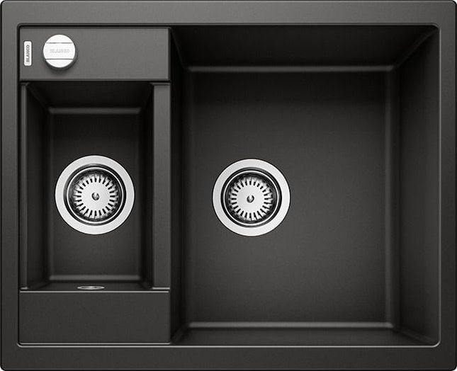 Zlewozmywak Blanco Zlewozmywak METRA 6 Silgranit czarny odwracalny, korek auto.
