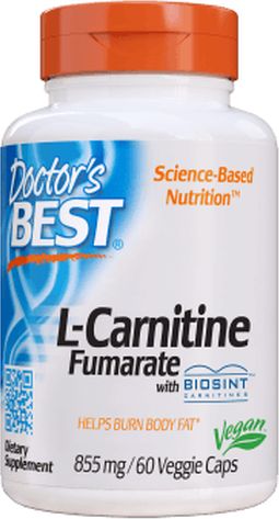DOCTORS BEST Doctor's Best - Fumaran L-Karnityny, 855mg, 60 vkaps