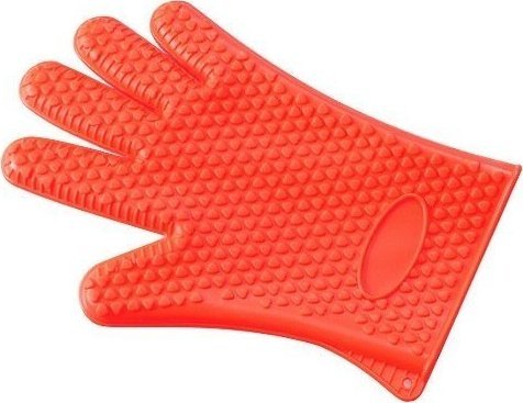 Rękawica kuchenna silikonowa termiczna czerwona