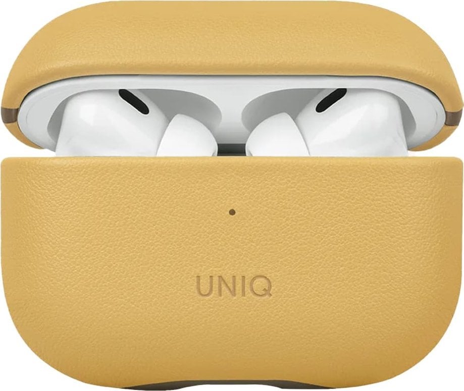 UNIQ Lyden DS - etui ze sztucznej skóry do AirPods Pro 2 żółte/szare - Gwarancja bezpieczeństwa. Proste raty. Bezpłatna wysyłka od 170 zł.