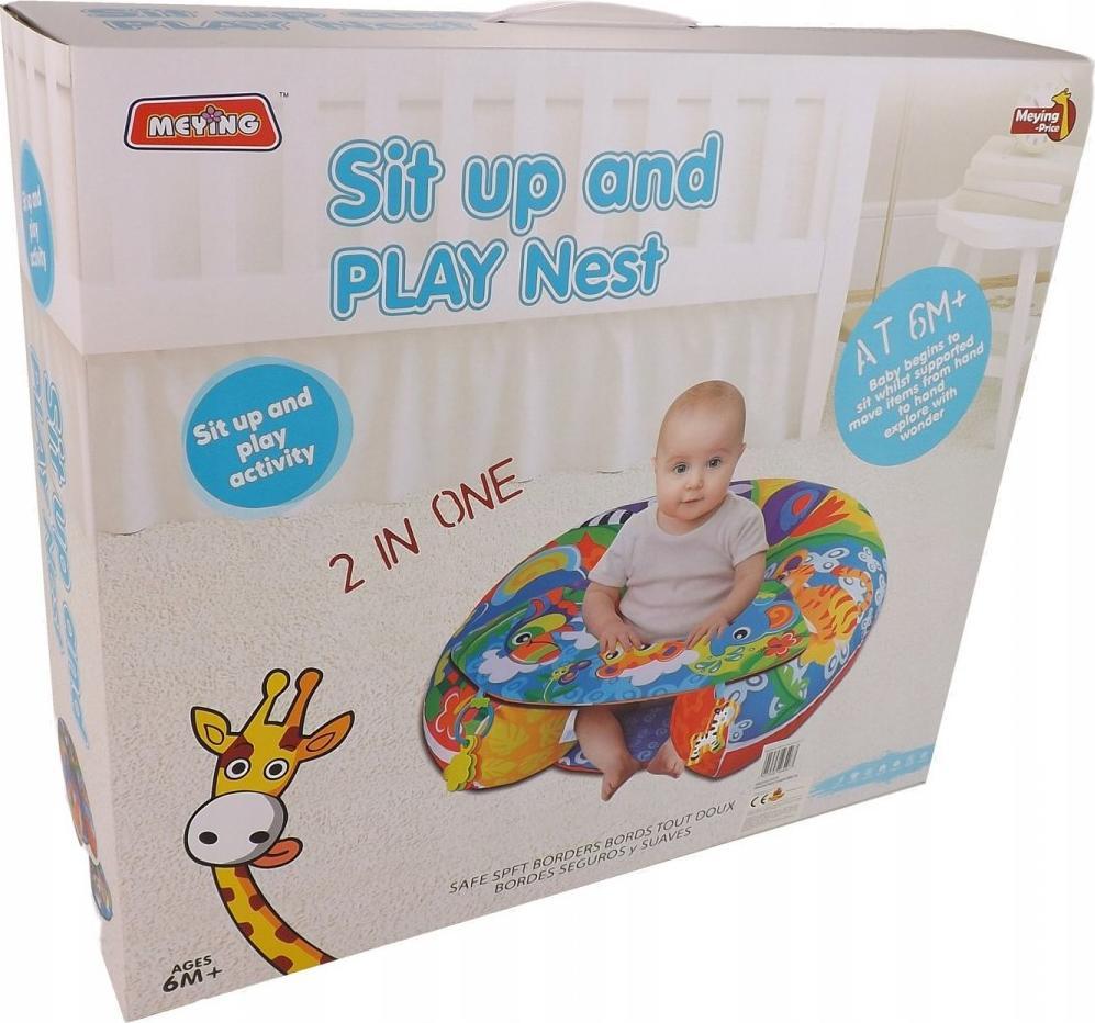 LUXMA Poduszka wałek rogal do nauki siadania 028-17