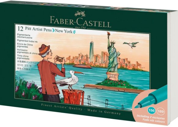 Zestaw pisaków Pitt Artist Pen New York 12szt