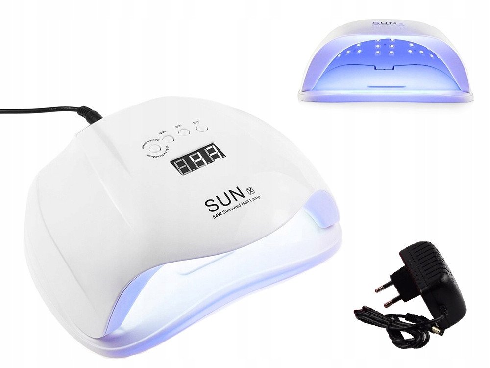 Lampa LED+UV Verk Group LAMPA MANICURE PEDICURE 54 W biały