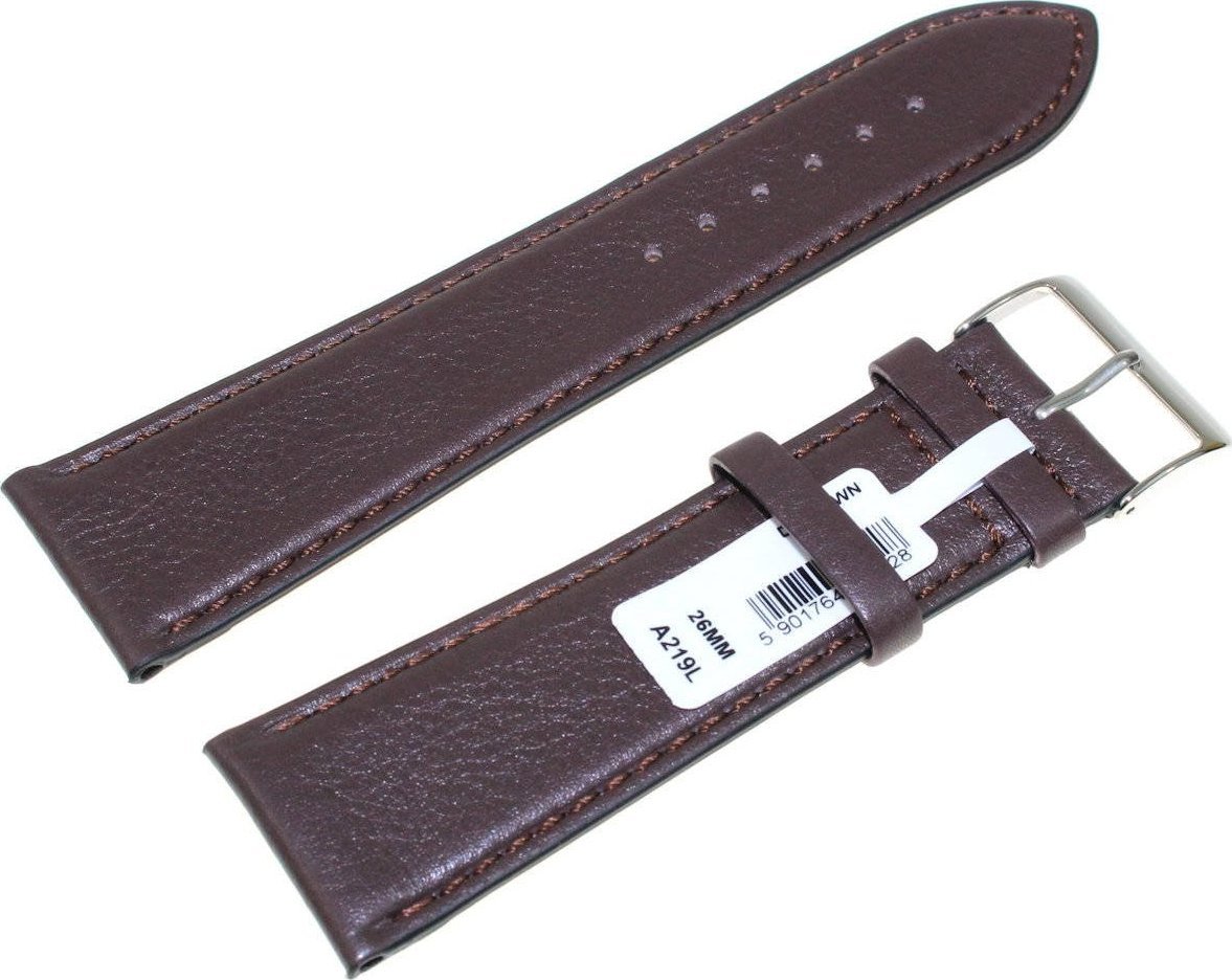 Chermond Skórzany pasek do zegarka 26 mm XL Chermond A219L.26 brązowy