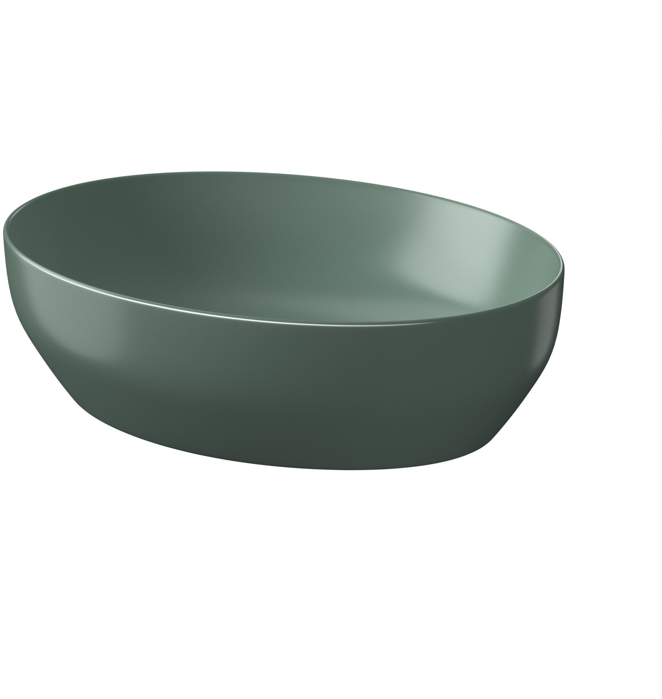 UMYWALKA NABLATOWA LARGA ELIPSA (50X38) ZIELONY MAT BOX