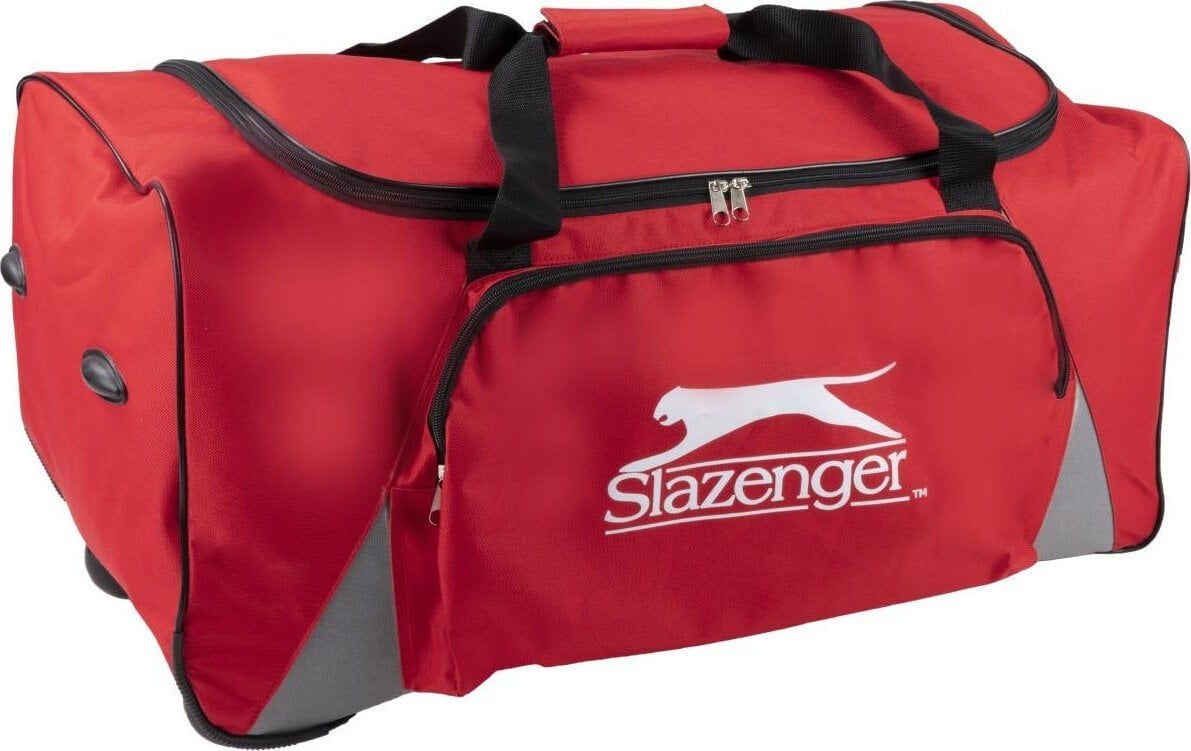 Slazenger TORBA SPORTOWA PODRÓŻNA Z KÓŁKAMI SLAZENGER CZERWONA